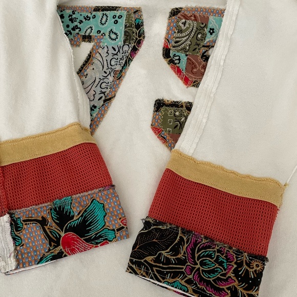 Free People Blitz Boho Patchwork top - Picture 6 of 7